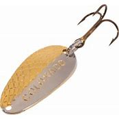 Gold and Red Thomas Bouyants cyclone lure for fishing lakes in Estes Park Colorado